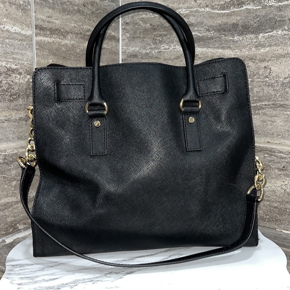 • Black Michael Kors Hamilton Leather Tote - Picture 12 of 17